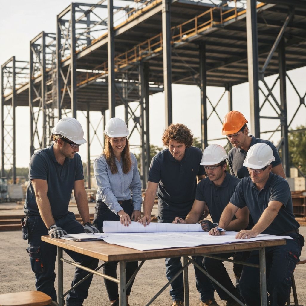 Équipe Languedoc CM sur chantier